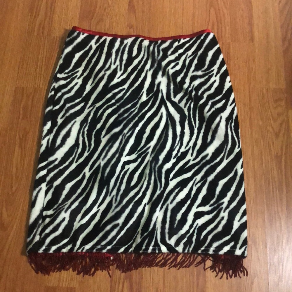 XOXO Jeans Zebra Skirt